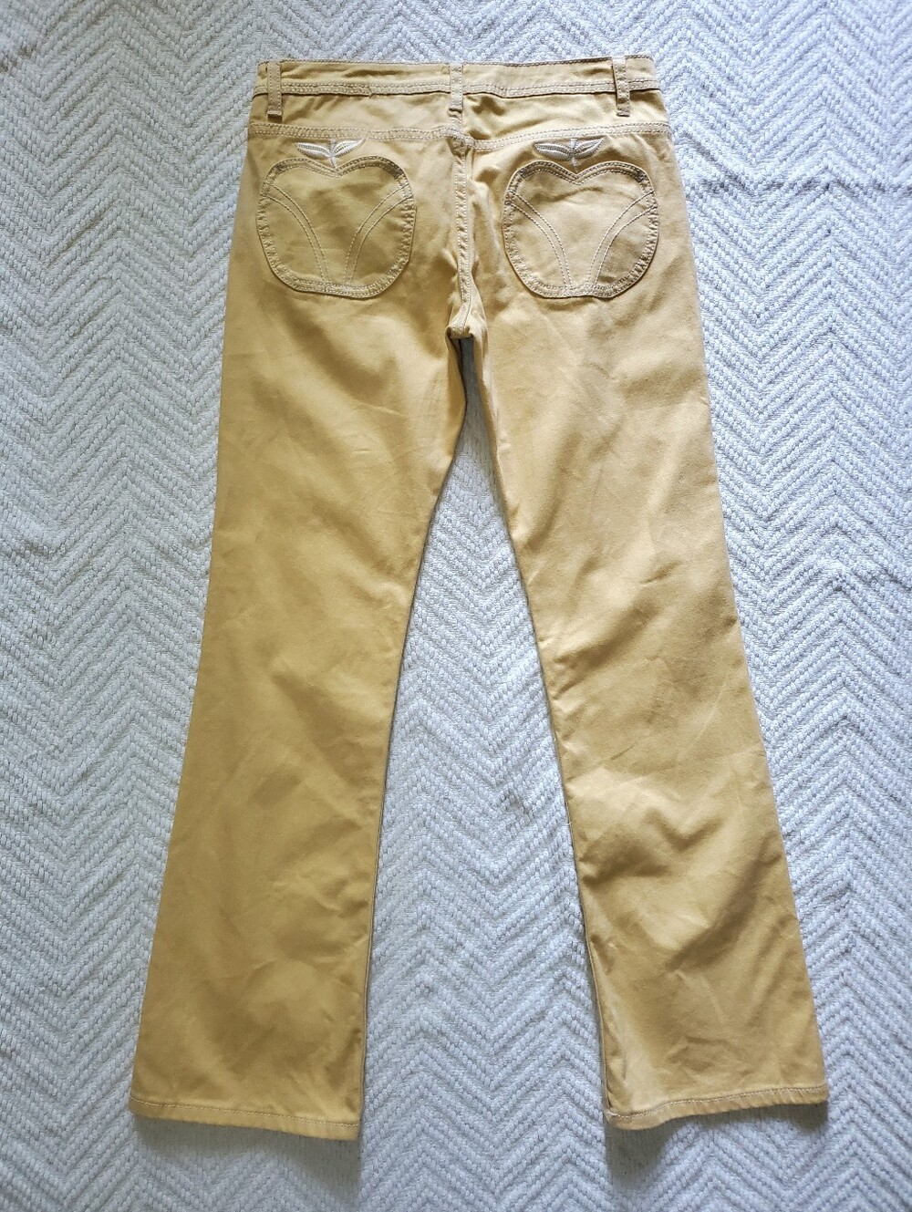 Vintage Y2K Revolt Apple Bottom Jeans, Yellow, NWT, Flare Bootcut, Mid Rise